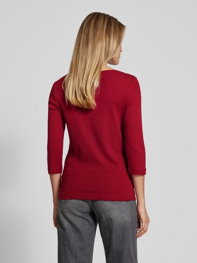 s.Oliver RED LABEL T-shirt met boothals  Bordeaux - 5