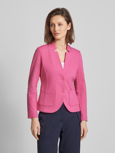 Tom Tailor Blazer met opgestikte zakken Felroze - 4