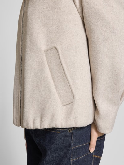 s.Oliver RED LABEL Comfort Fit Wolljacke mit Reißverschluss Beige 3