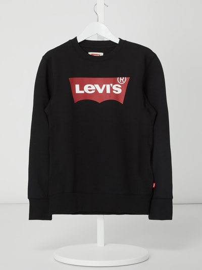 Levi’s® Kids Bluza z nadrukiem z logo  Czarny 1