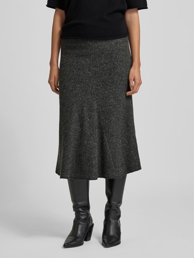 Christian Berg Woman Midirock aus Viskose-Woll-Mix Anthrazit 4