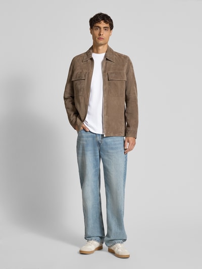 Christian Berg Men Longsleeve met ronde hals Wit - 1