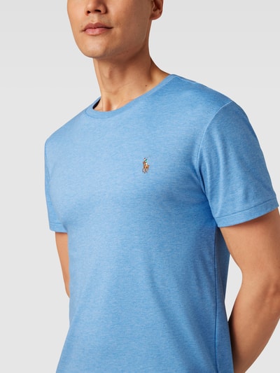 Polo Ralph Lauren T-shirt met logostitching Oceaanblauw - 3