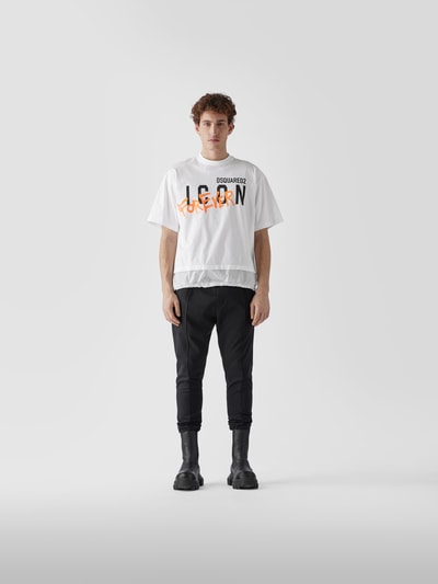 Dsquared2 T-Shirt im Oversized-Look Weiß 1