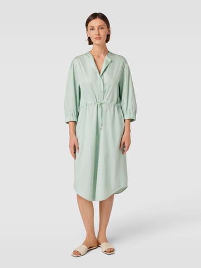 MaxMara Leisure Midi-jurk met tunnelkoord en strikceintuur, model 'SHEREE' Mintgroen - 1