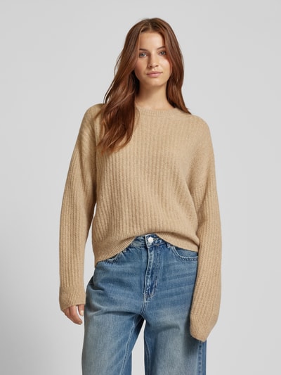 Drykorn Gebreide pullover van alpacamix, model 'DOANIE' Beige - 4