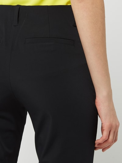 Raffaello Rossi Stoffen broek met rechte pasvorm en stretch, model 'Rhea' Zwart - 3