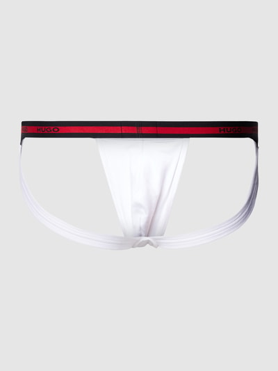 HUGO Jockstrap mit elastischem Logo-Bund im 3er-Pack Rot 3