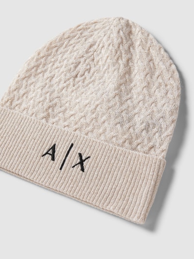 Armani Exchange Czapka beanie z domieszką kaszmiru Złoty 2