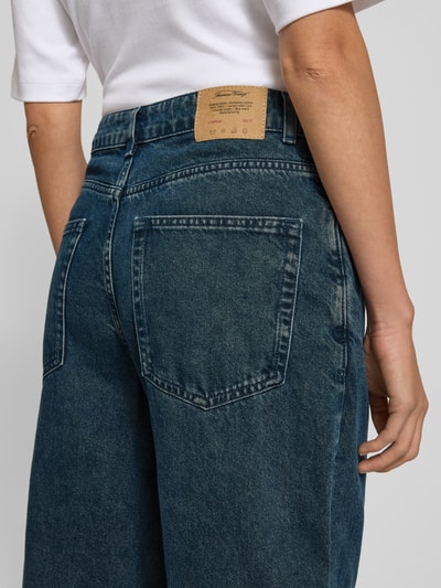 American Vintage Relaxed fit jeans met steekzakken, model 'TIUBAY' Donkerblauw - 3