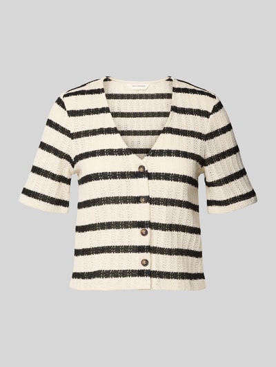 MSCH Copenhagen Cardigan met 1/2-mouwen, model 'Kenja' Offwhite - 2