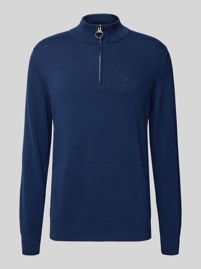 Barbour Regular Fit Troyer aus reiner Baumwolle Modell 'HALF ZIP' Marine 1