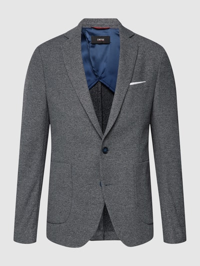 Cinque Slim Fit 2-Knopf-Sakko mit Strukturmuster Modell 'CiUno' Blau 2