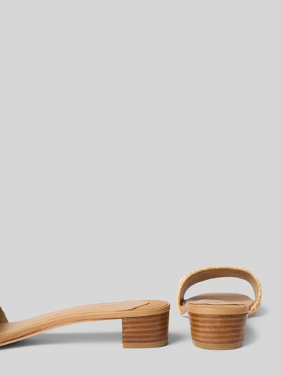 Lauren Ralph Lauren Slides mit Label-Detail Modell 'FAY' Beige 2