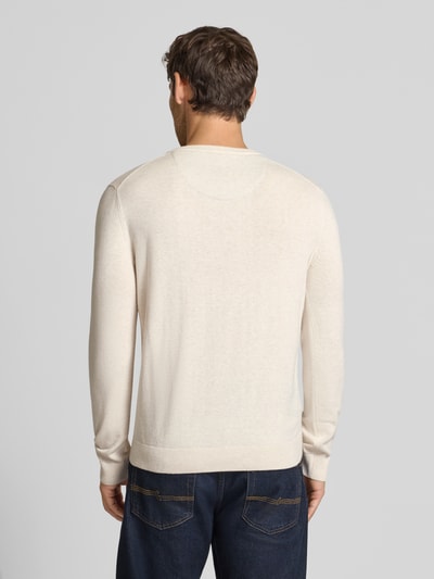 Tom Tailor Regular Fit Pullover aus reiner Baumwolle  Beige 5