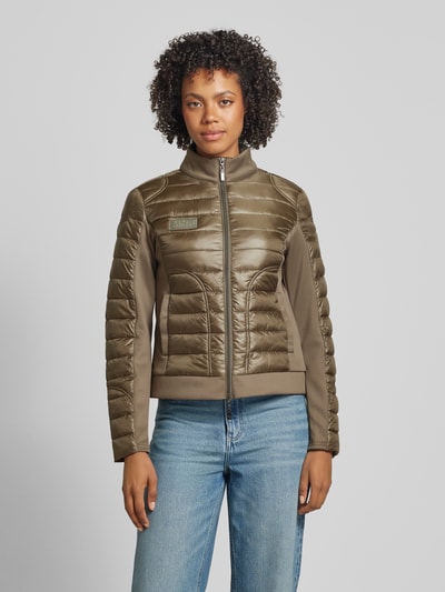 Monari Steppjacke mit Zweiwege-Reißverschluss Khaki 4