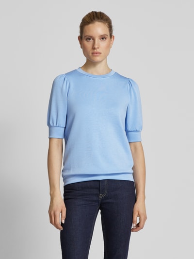 Soyaconcept Sweatshirt mit gerippten Abschlüssen Jeansblau 2