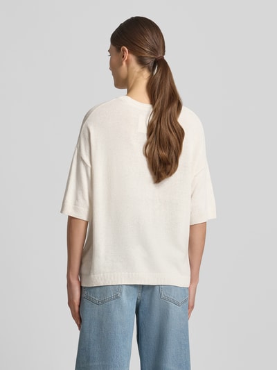 ARMEDANGELS relaxed fit trui van linnenmix model 'SL LINEN' Offwhite - 5