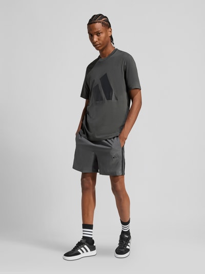 adidas Sportswear regular fit trainingsshorts met tunnelkoord Antraciet - 1