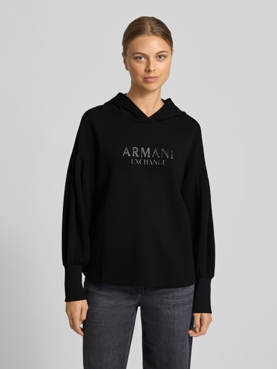 ARMANI EXCHANGE Oversized hoodie met capuchon Zwart - 4