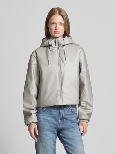 RAINS Jack met capuchon, model 'Lohja' Lichtgrijs - 4