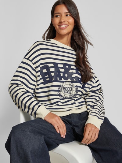 Bash Relaxed fit sweatshirt met ronde hals, model 'BENJAMIN' Marineblauw - 3