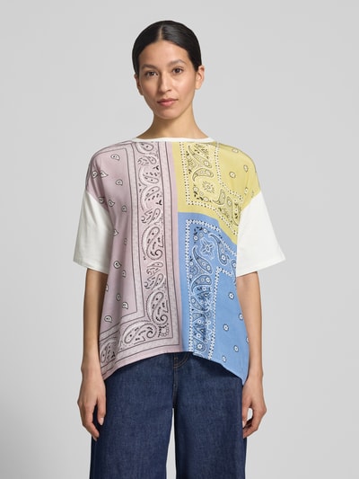 Weekend Max Mara Relaxed Fit Blusenshirt aus Baumwoll-Mix Modell 'PAMPAS' Weiss 4
