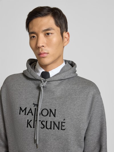 MAISON KITSUNÉ Hoodie aus reiner Baumwolle Anthrazit 3