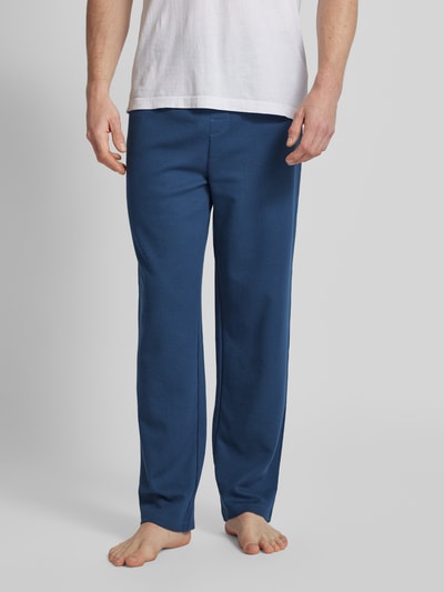 BOSS Straight Leg Sweatpants mit Strukturmuster Jeansblau 4