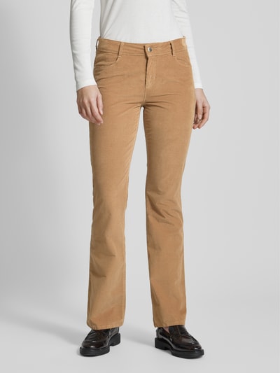 Brax Bootcut chino met structuurmotief, model 'Style. Shakira' Beige - 4