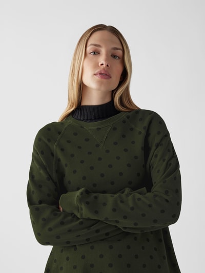 The Great Sweatshirt mit Polka Dots Dunkelgruen 3