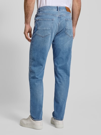 Tommy Hilfiger Straight Fit Jeans im 5-Pocket-Design Modell 'HARLEM' Hellblau Melange 5