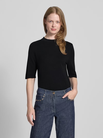Betty Barclay Strickshirt mit Stehkragen Black 4