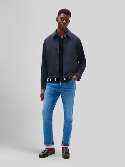 Tommy Hilfiger Regular Fit Blouson mit Logo-Stitching Modell 'IVY' Dunkelblau 1