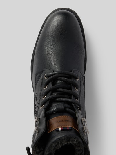 Tom Tailor Schnürstiefel in Lederoptik Modell 'MATHEO' Black 3