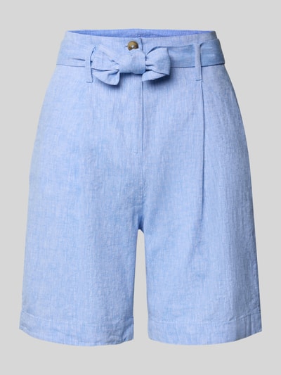 Christian Berg Woman Bermudas mit Stoffgürtel Blau Melange 2