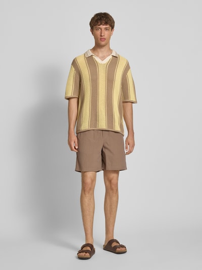 Calvin Klein Jeans Shorts mit elastischem Bund Sand 1