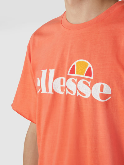 Ellesse T-shirt z nadrukiem z logo Koralowy 3