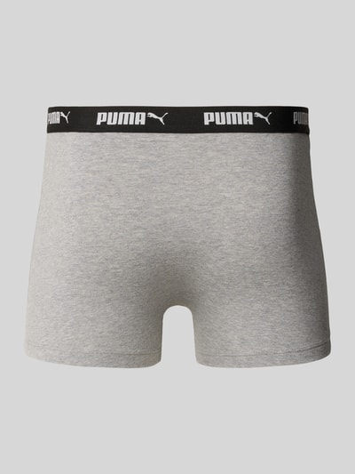 PUMA Bokserki z elastycznym paskiem z logo w zestawie 4 szt. Oliwkowy 3