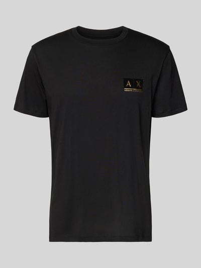 ARMANI EXCHANGE Regular fit T-shirt met logostitching Zwart - 2