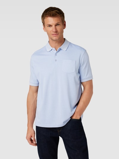 bugatti Poloshirt mit Polokragen Hellblau 4