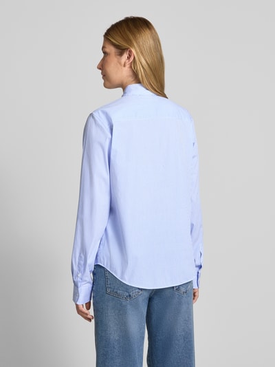 HUGO Regular Fit Bluse mit Label-Stitching Hellblau 5