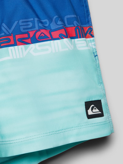 Quiksilver Zwembroek met labelpatch, model 'EVERYDAY WORDBLOCK' Koningsblauw - 2