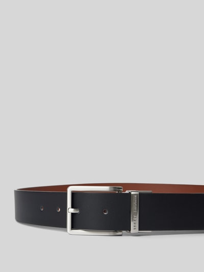 Tommy Hilfiger Leren riem met doornsluiting, model 'OLIVER' Zwart - 2