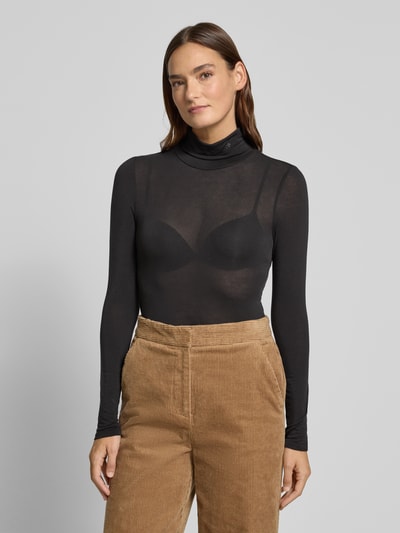 Scotch & Soda Shirt met lange mouwen en labelstitching Zwart - 4