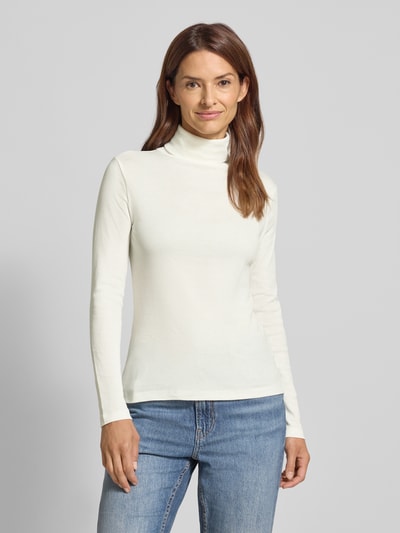 s.Oliver RED LABEL Shirt met lange mouwen van puur katoen Offwhite - 4