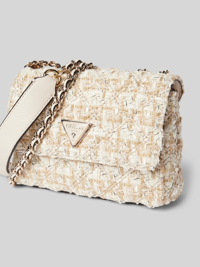 Guess Handtasche mit Label-Applikation Modell 'GIULLY' Sand 3