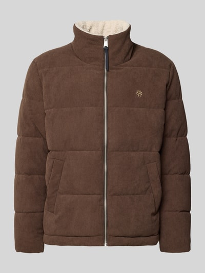 Produktfoto, bruine Jacke aus Cord mit Label-Stitching van MCNEAL van katoenmix, doorgestikte naden, Ritssluiting, Steekzakken