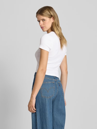 Levi's® T-shirt z detalem z logo Biały 5