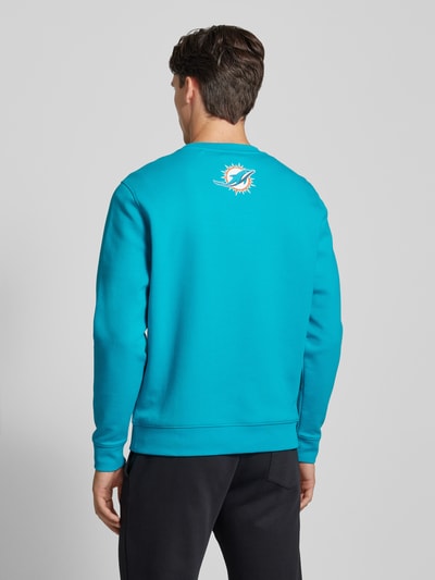 BOSS Orange Sweatshirt mit Label-Patch Modell 'NFL' Aqua 5